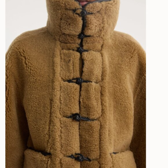 Rohe Brown Shearling Coat, Womens, Size Medium, Brand New - Picture 4 of 11